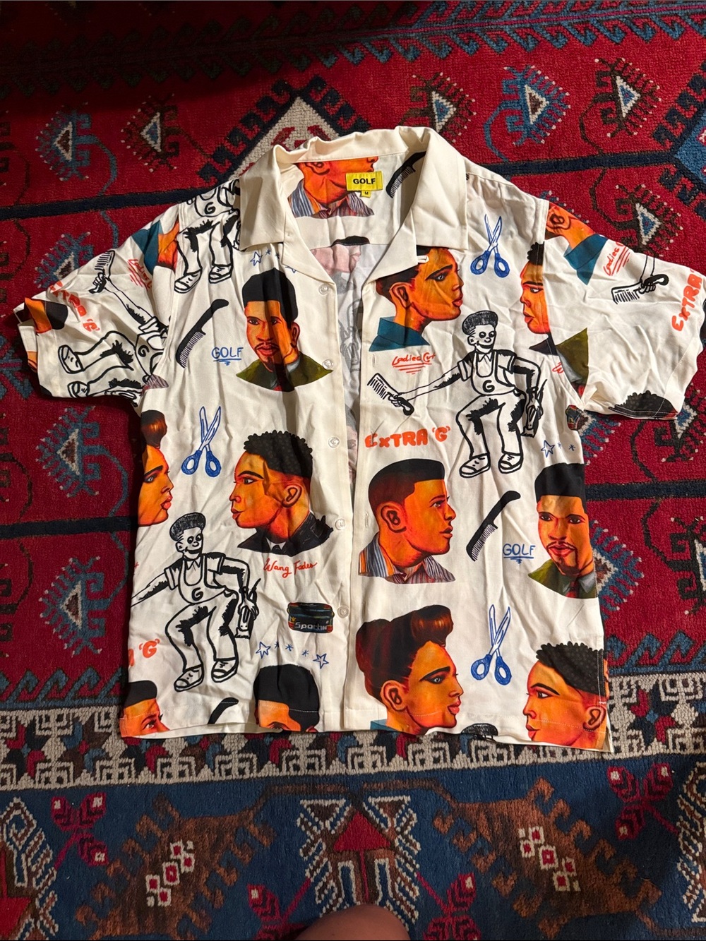 GOLF WANG Barbershop Button Up Medium Shirt NEW